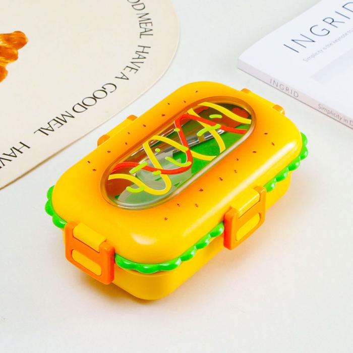 火腿漢堡不銹鋼飯盒(