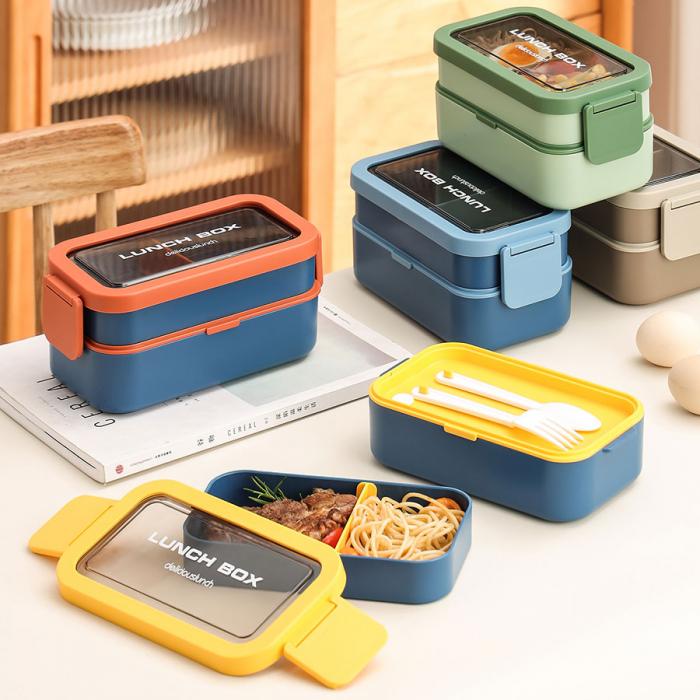 雙層便當(dāng)盒870+480=13